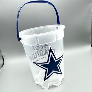 NFL Dallas Cowboys Popcorn Bucket Container AT&T Stadium NFL 8 1/2" Tall NO LID